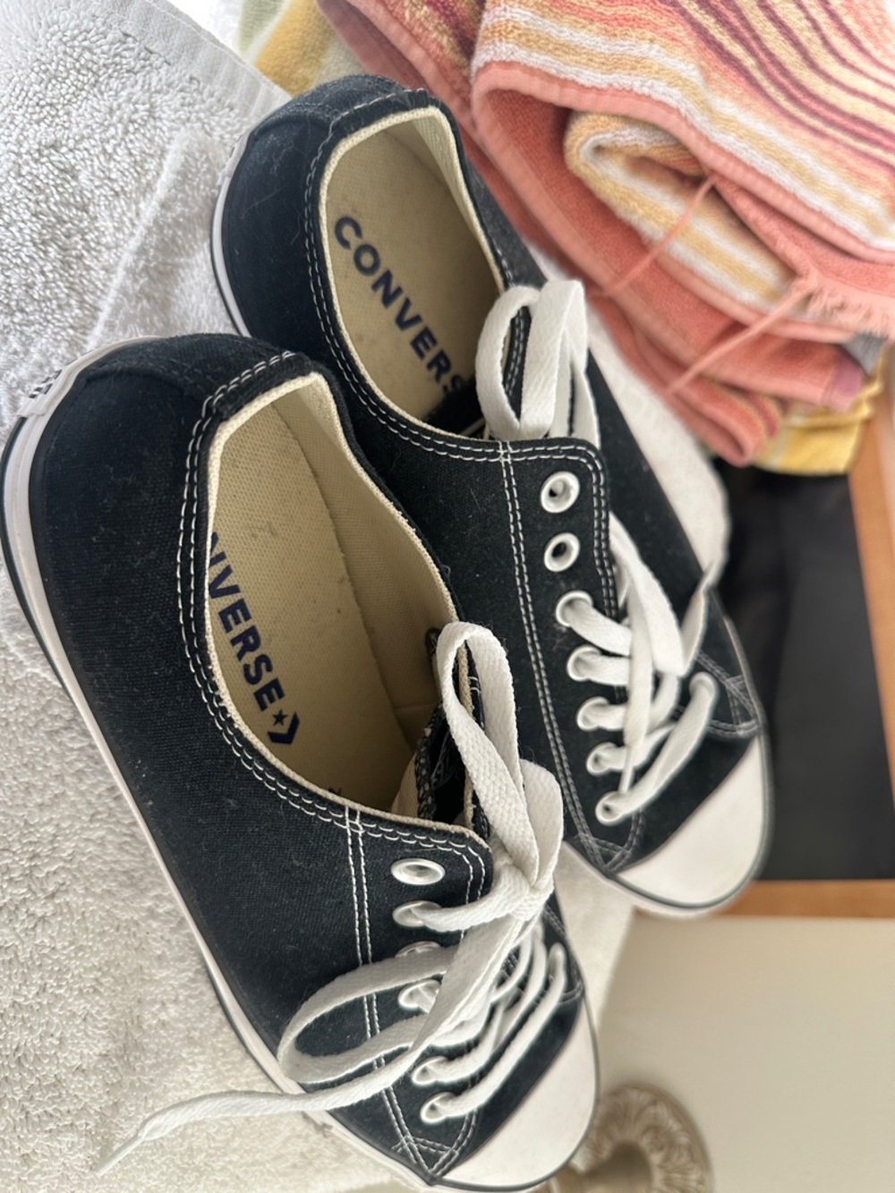 Converse Black low top sneakers- NEW
